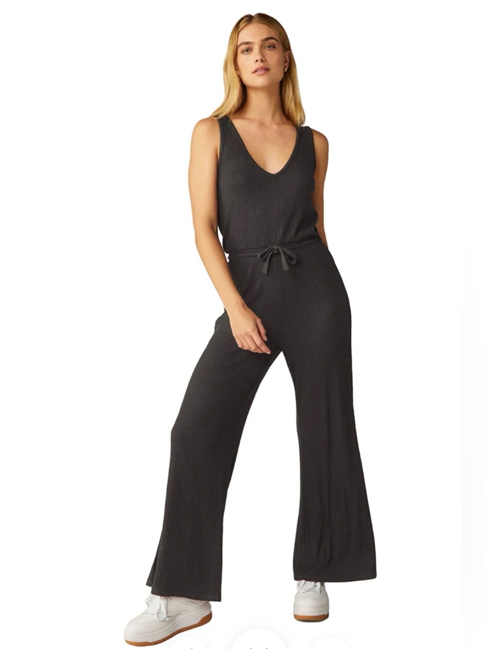 Beyond Yoga Trendsetter Ribbed Jumpsuit Black Size M Sleeveless